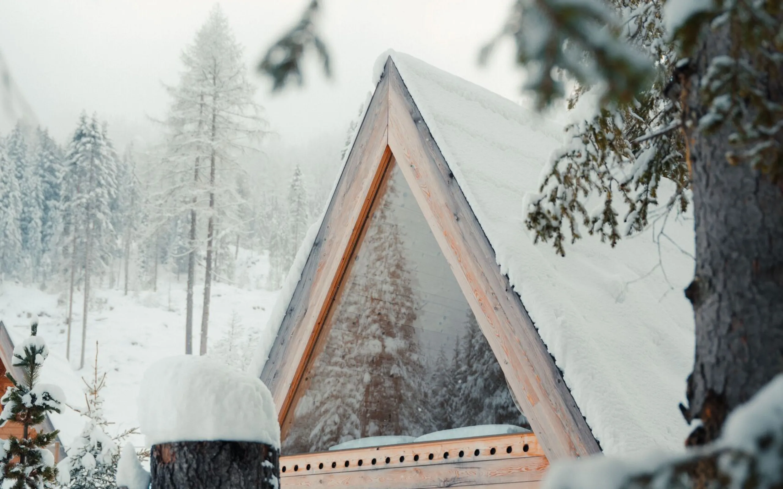 Winter A Frame Cabin 5